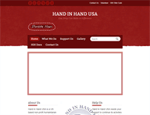 Tablet Screenshot of handinhandusa.org